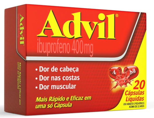 ADVIL 400MG 20 CAPSULAS